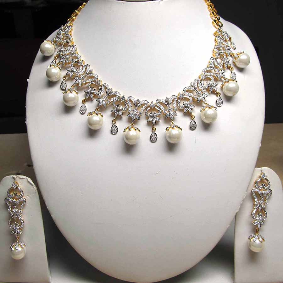 diamond pearl jewelry
