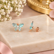 Butterfly Enamel Stud Earrings