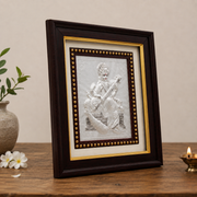 999 Pure Silver Lakshmi Ganesha Frame