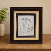 999 Pure Silver Lakshmi Ganesha Frame