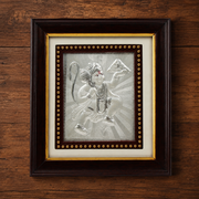 999 Pure Silver Lakshmi Ganesha Frame