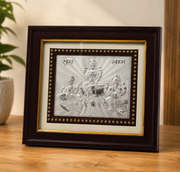 999 Pure Silver Lakshmi Ganesha Frame