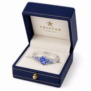 White Gold Tanzanite Diamond Ring