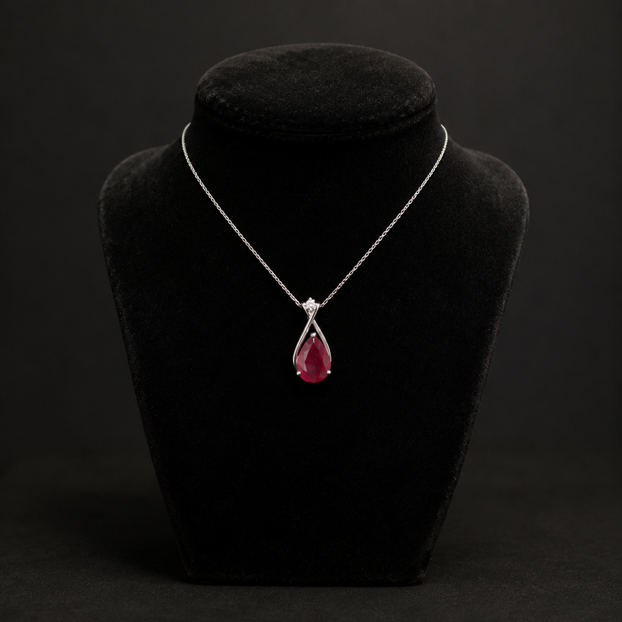 10K Gold Ruby Pendant