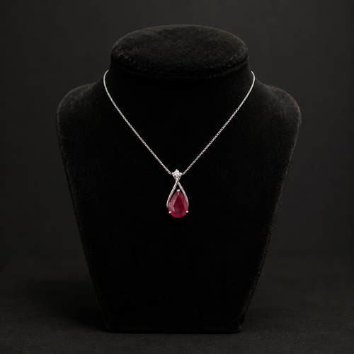 10K Gold Ruby Pendant