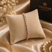 Rose Gold Tennis Designer Bracelet