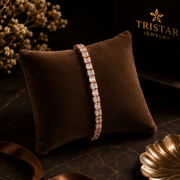 Rose Gold Tennis Designer Bracelet