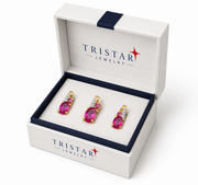 Natural Ruby & Diamond Jewelry Set