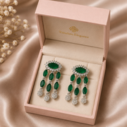Emerald Green Chandelier Earrings