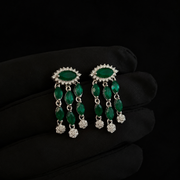 Emerald Green Chandelier Earrings