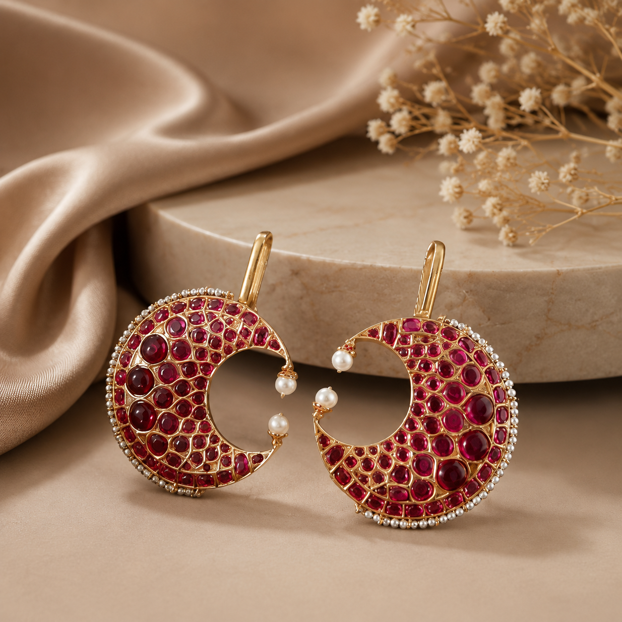 Silver Handmade Designer Royal Ear cuffs