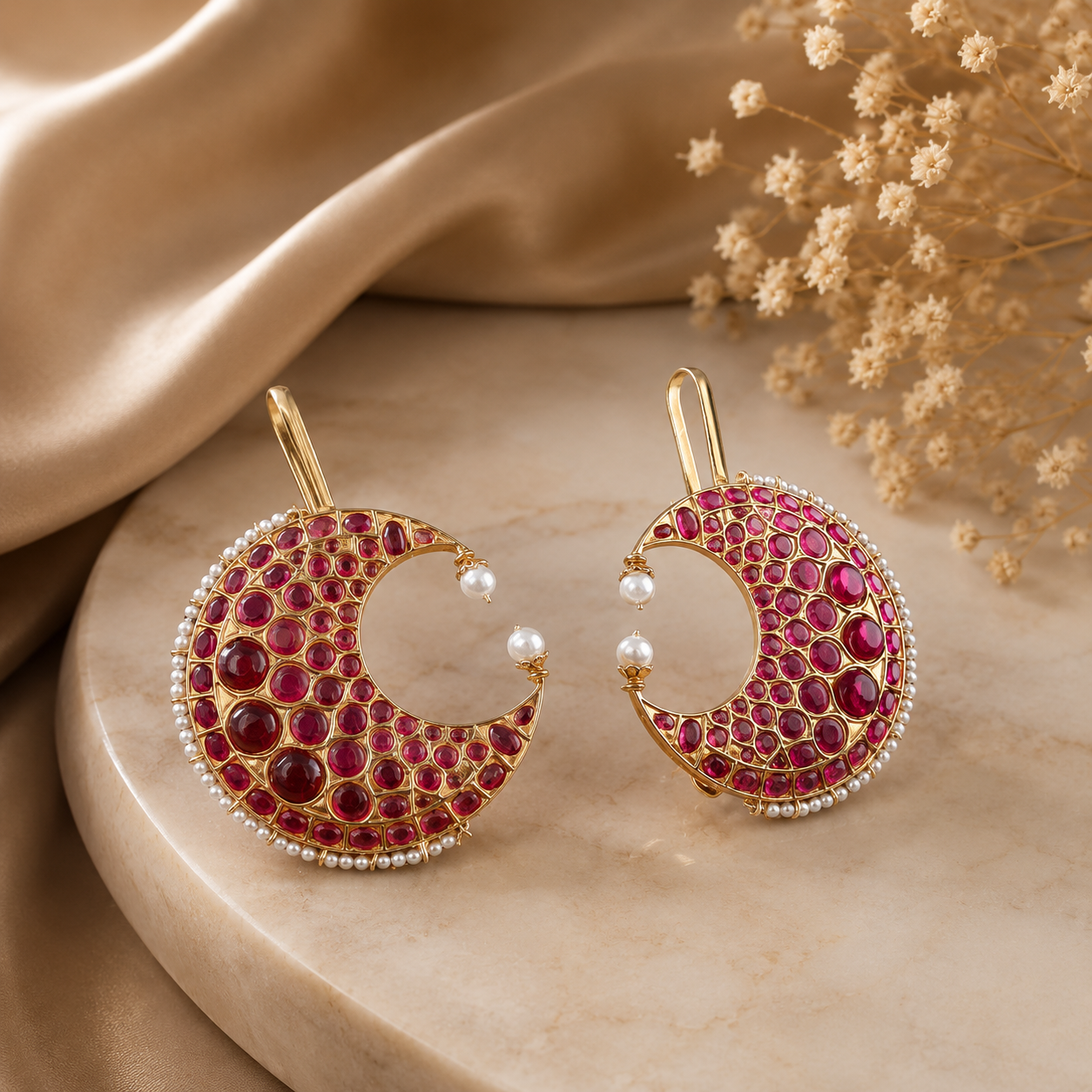 Silver Handmade Designer Royal Ear cuffs