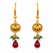 22K Handmade Luxury Traditional Gold Earrings