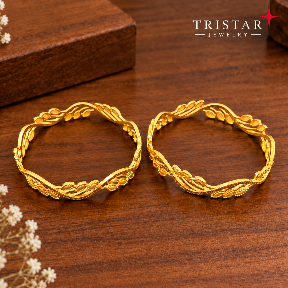 22K Gold Designer Bangles