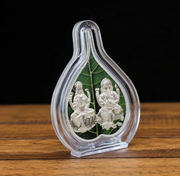 Silver Lakshmi Ganesh Decorative Idol Stand