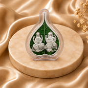 Silver Lakshmi Ganesh Decorative Idol Stand