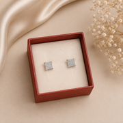 Silver Unisex Ear Studs