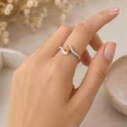 Silver Natural Gemstone Rings