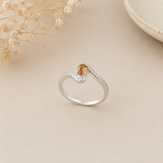 Silver Natural Gemstone Rings
