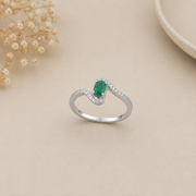 Silver Natural Gemstone Rings