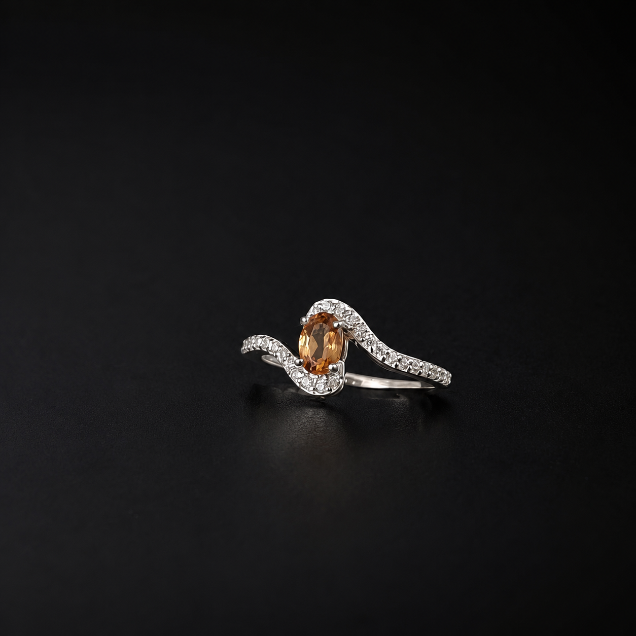 Silver Natural Gemstone Rings