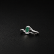Silver Natural Gemstone Rings