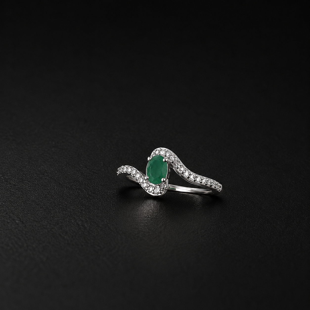 Silver Natural Gemstone Rings
