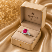 Red Gemstone Cocktail Ring