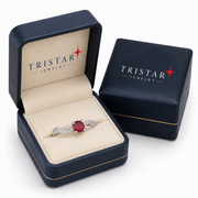 Gold Natural Ruby Diamond Ring