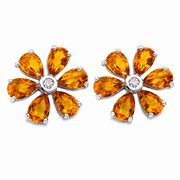 Gold Citrine Jewelry Set
