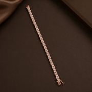 Rose Gold Tennis Designer Bracelet