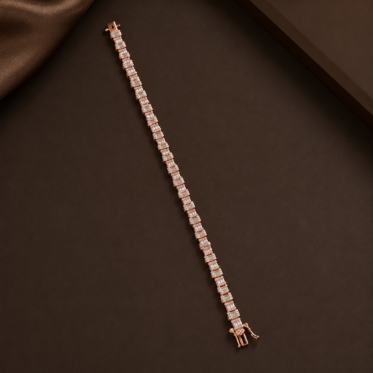 Rose Gold Tennis Designer Bracelet