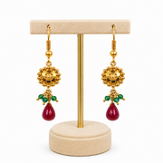 22K Handmade Luxury Traditional Gold Earrings