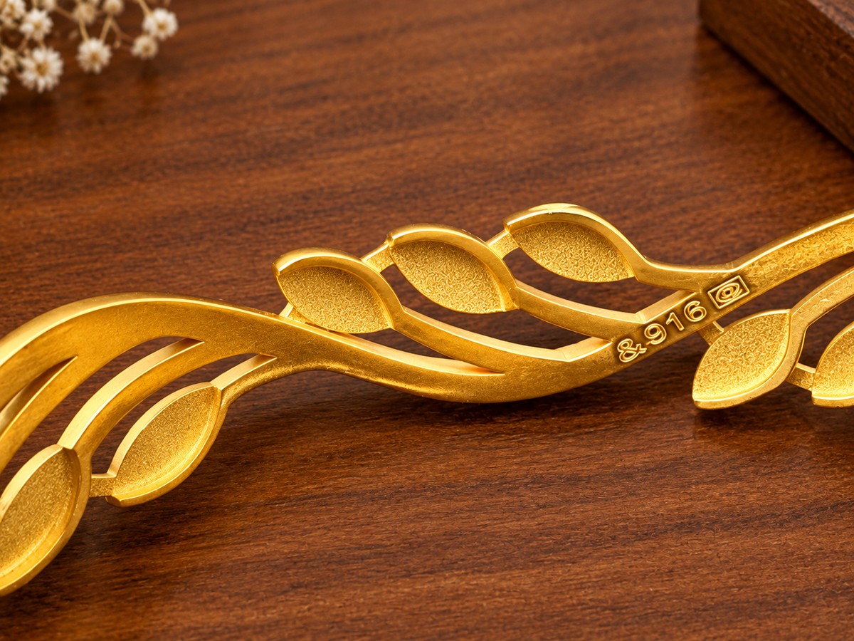 22K Gold Designer Bangles