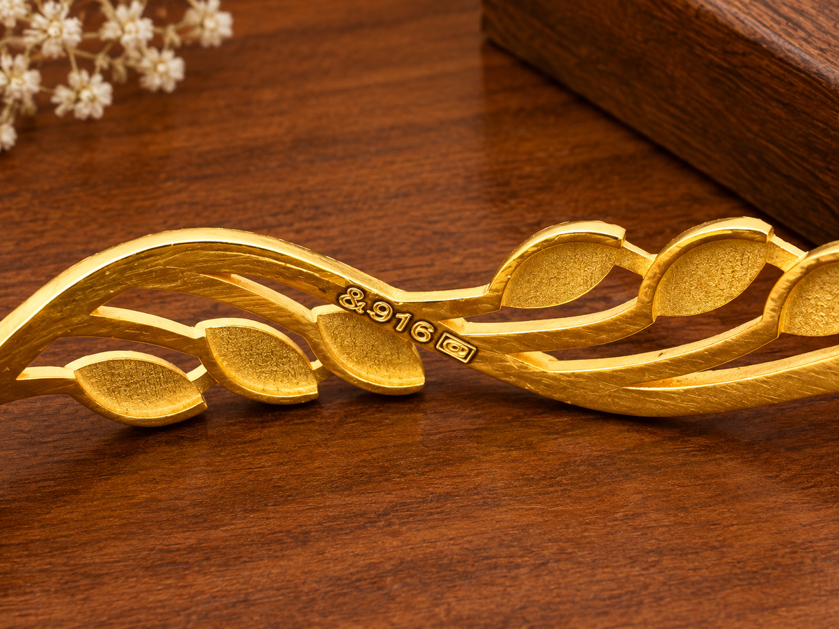 22K Gold Designer Bangles