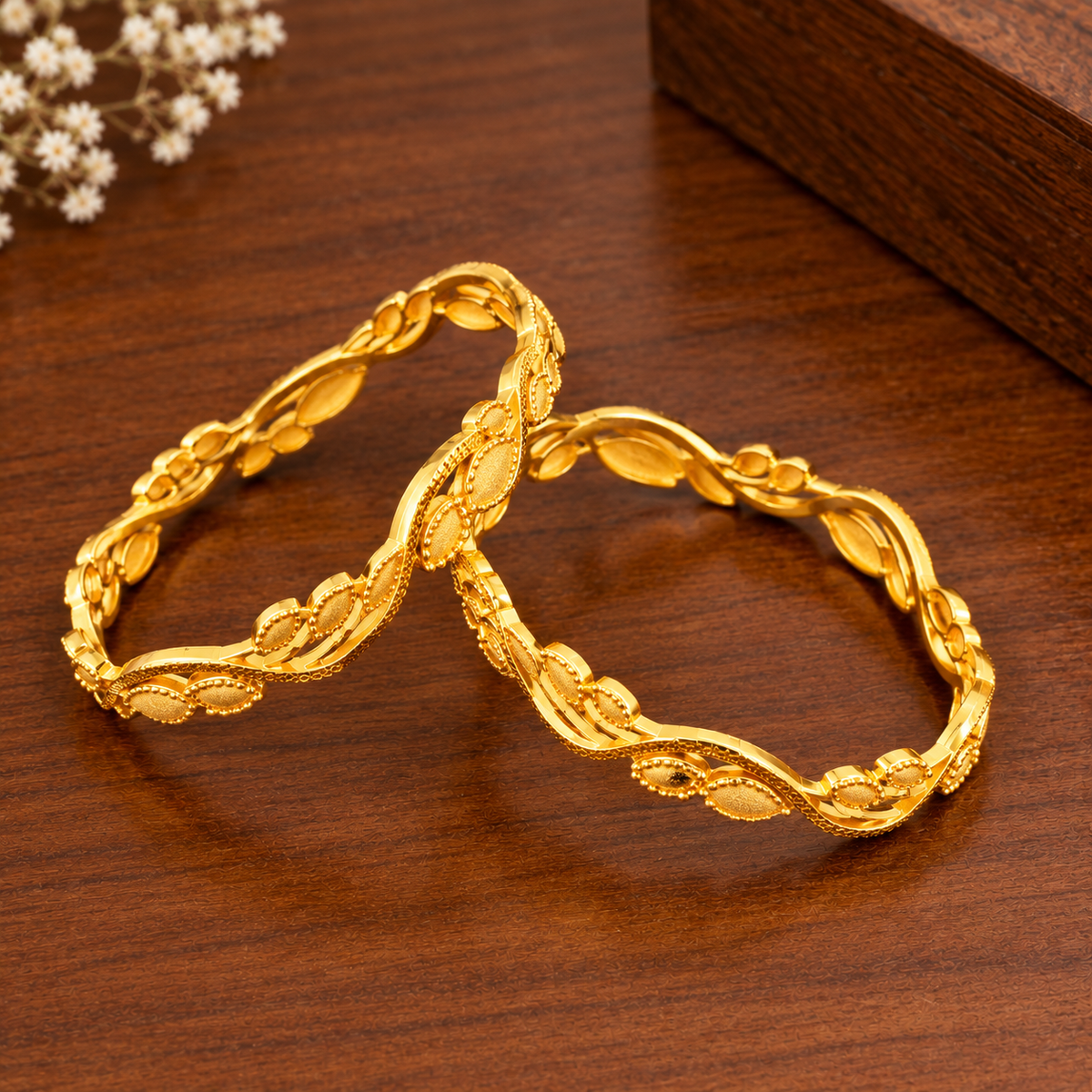 22K Gold Designer Bangles