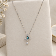 Turquoise Blue Butterfly Necklace