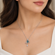 Turquoise Blue Butterfly Necklace
