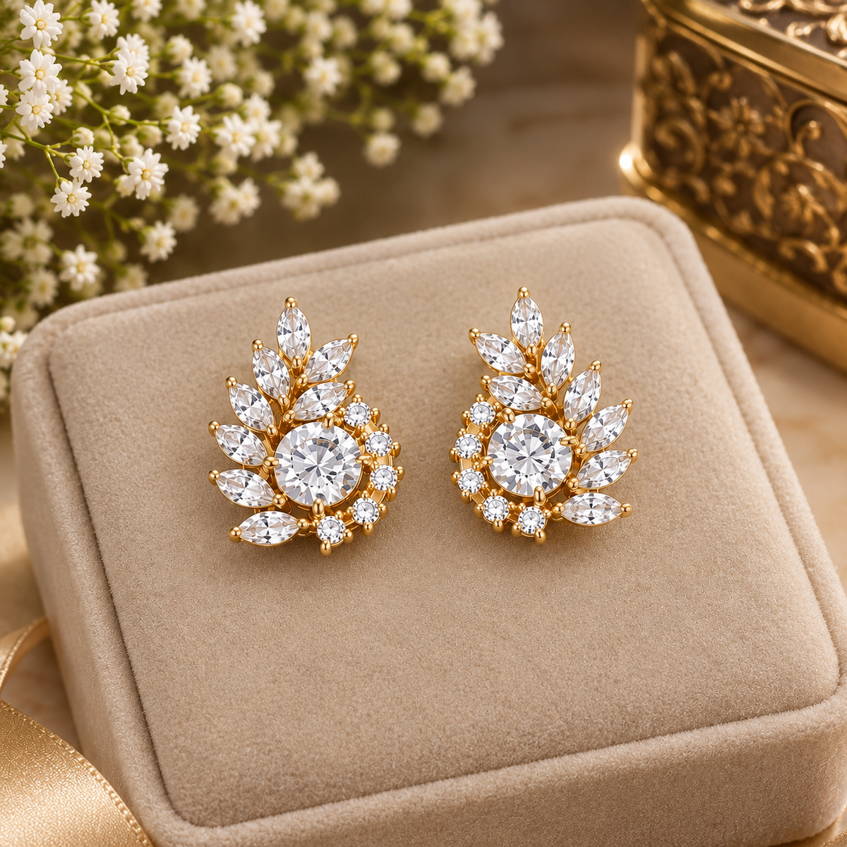 Luxe Silver Ear Studs