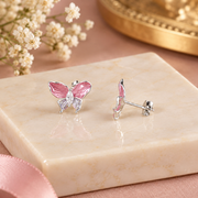 Butterfly Enamel Stud Earrings
