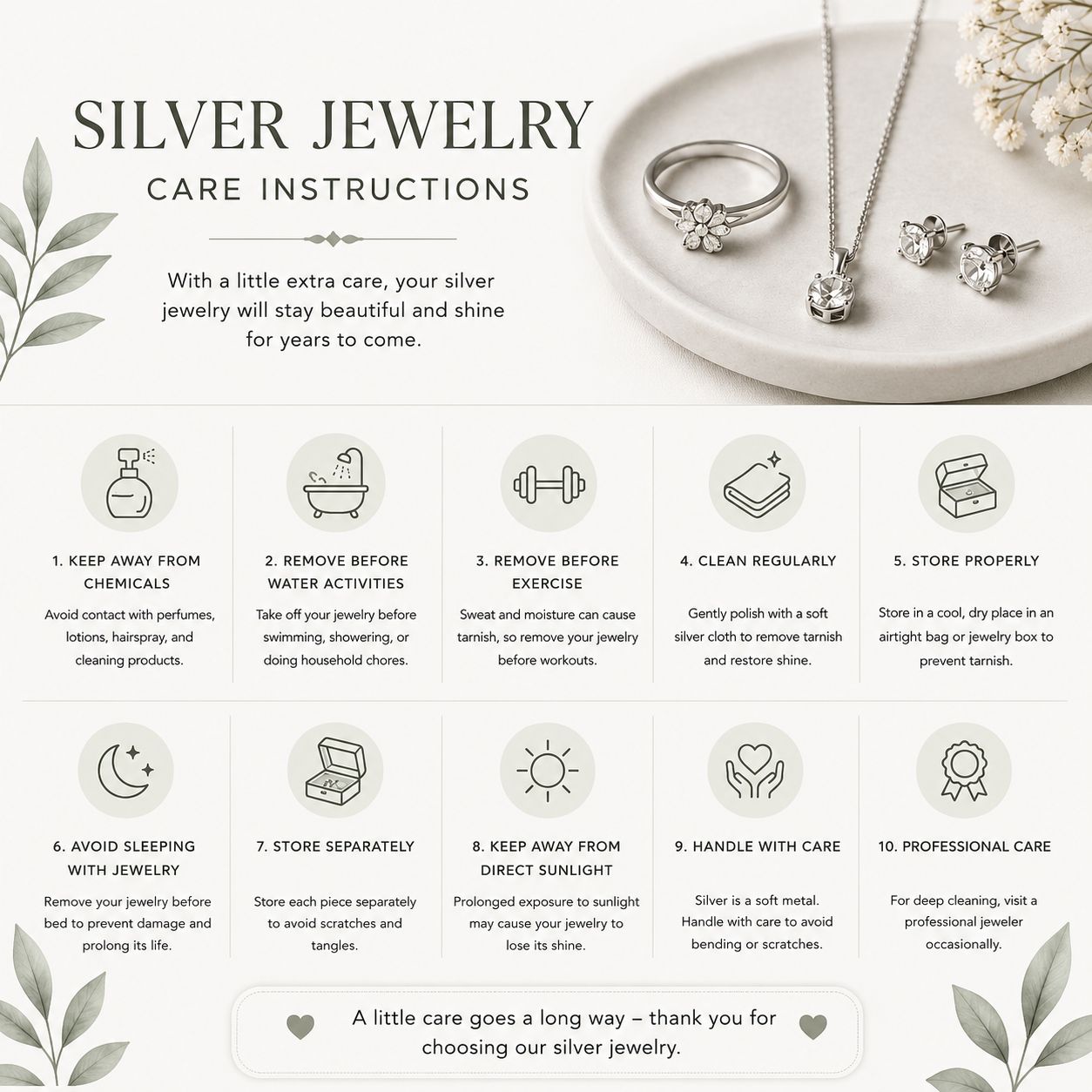 Silver Gold-Plated Pendant Set