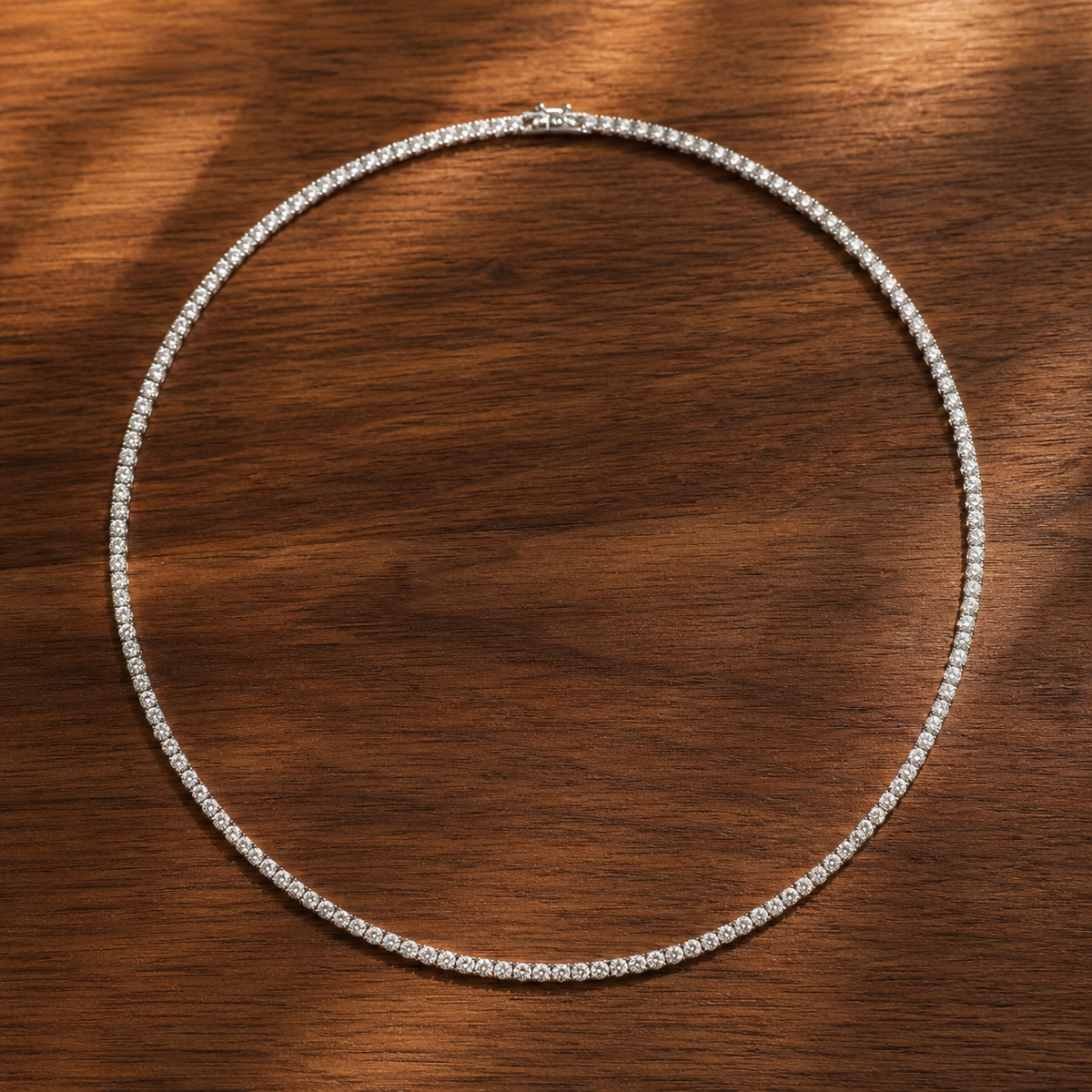 14K Gold Lab Grown Diamond Tennis Necklace