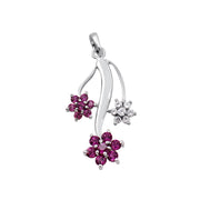 Exquisite Floral Pendant Set