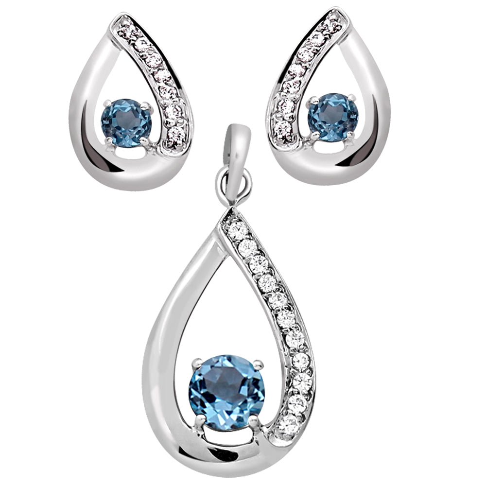 Pear Shape Elegant Jewelry Set