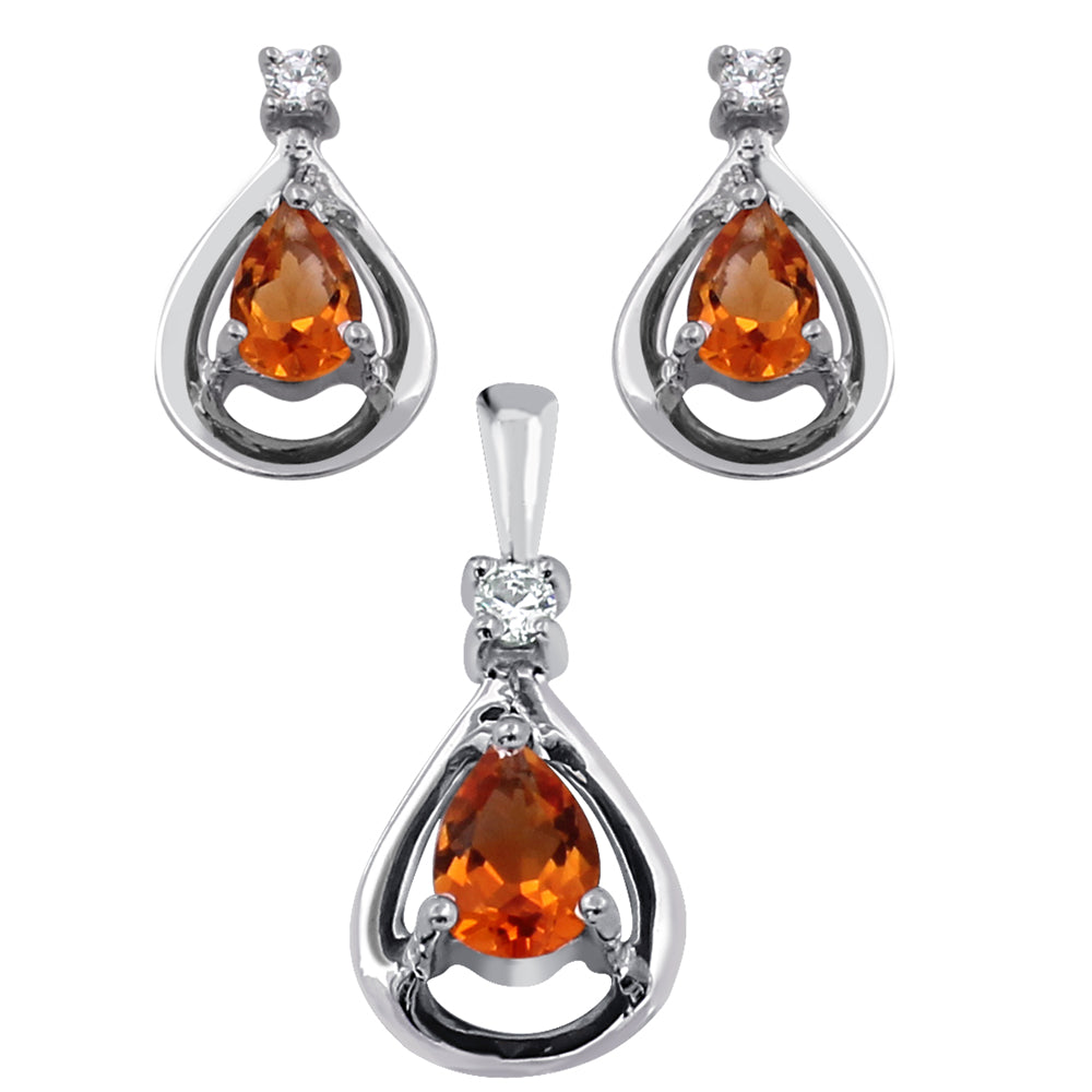 Minimal Teardrop Pendant Set