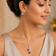 Exquisite Floral Pendant Set
