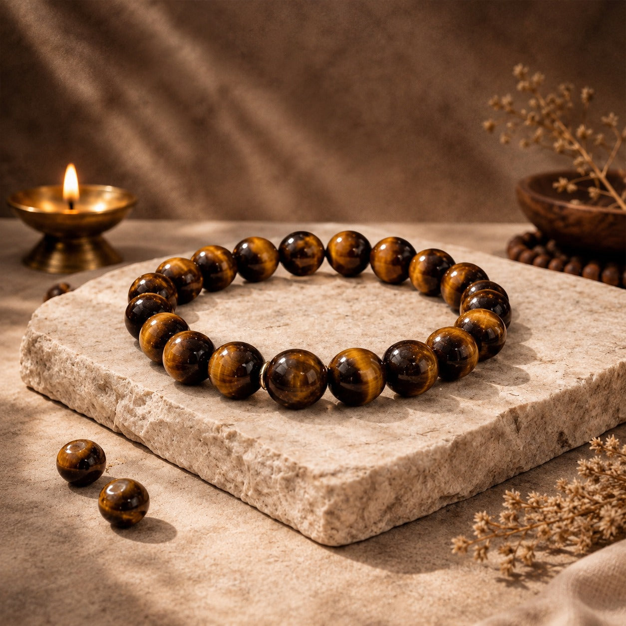 Tiger Eye Adjustable Bracelet