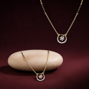 Gold Plated Floral Minimalist Mangalsutra