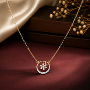 Gold Plated Floral Minimalist Mangalsutra