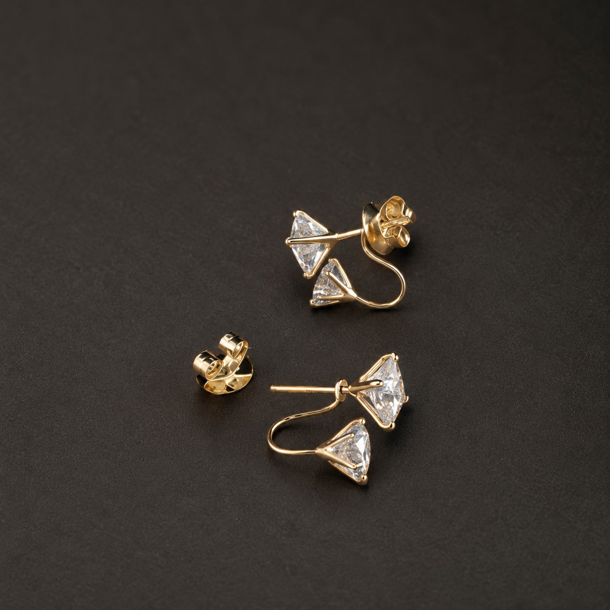 Detachable Solitaire Studs